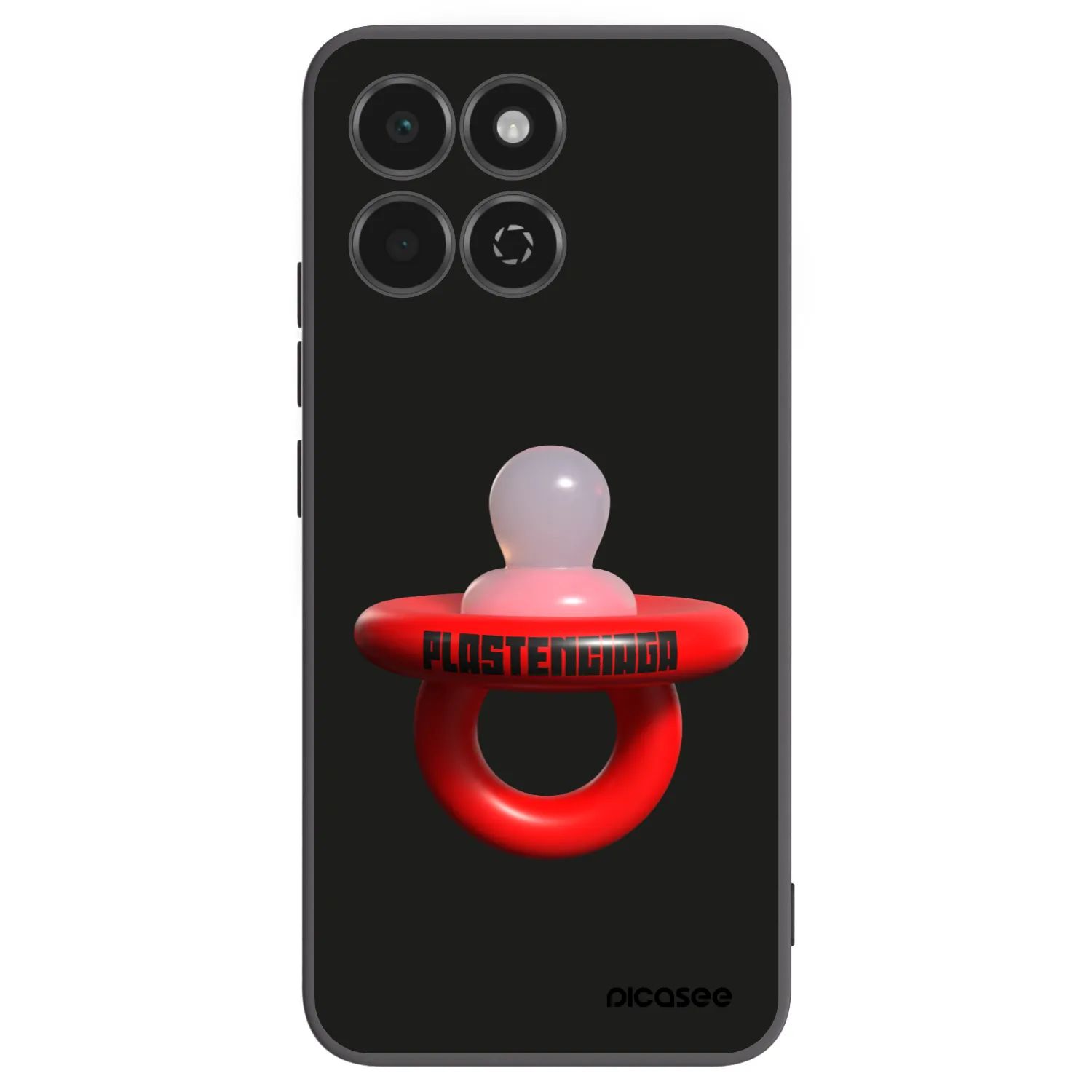 Picasee silikonski črni ovitek za Honor 200 Smart 5G - Le Dudel