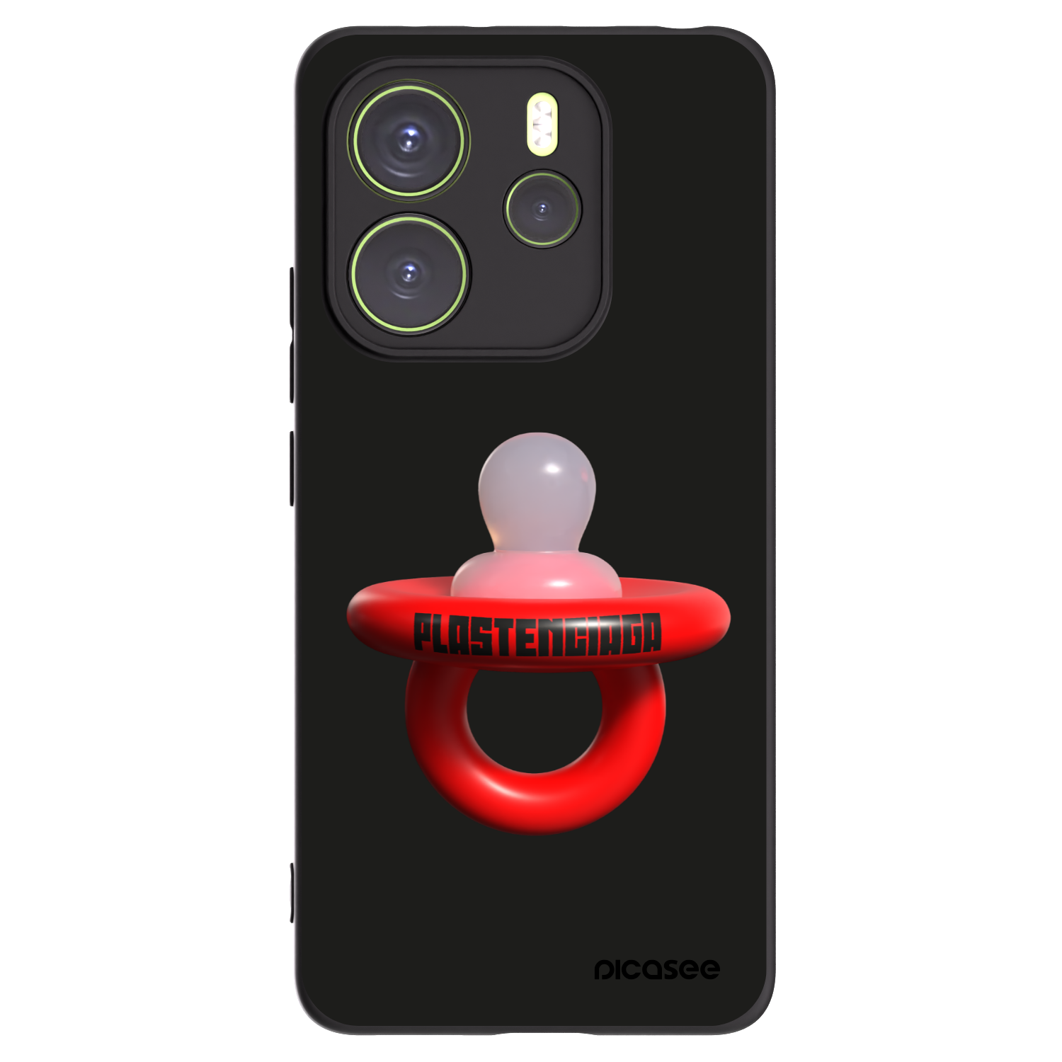 Picasee silikonski črni ovitek za Xiaomi Redmi Note 14 4G - Le Dudel