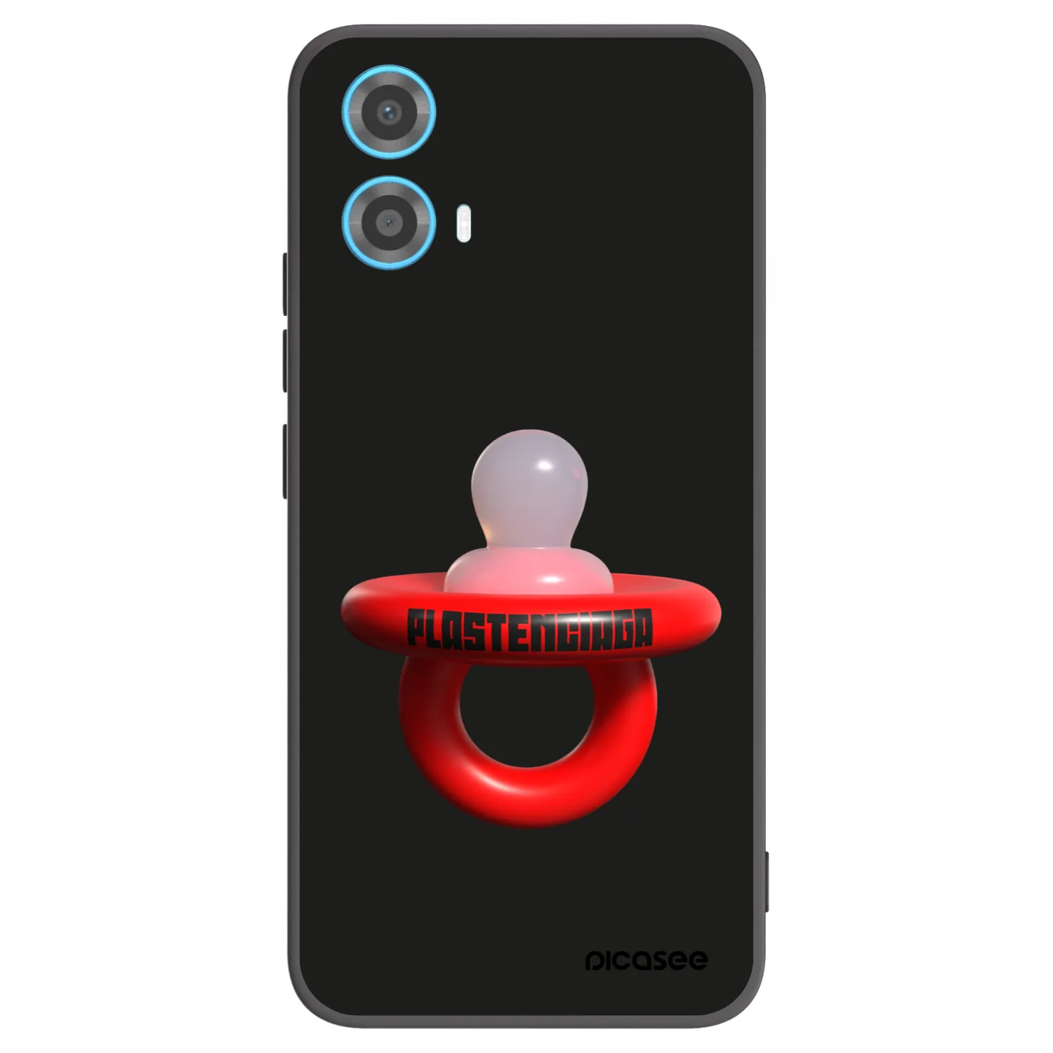 Picasee silikonski črni ovitek za Motorola Moto G34 5G - Le Dudel