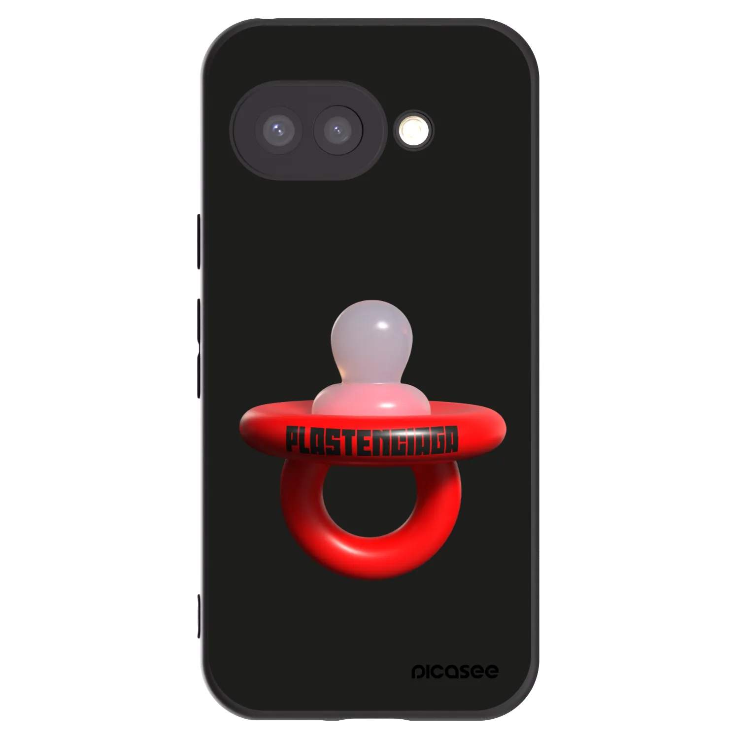 Picasee silikonski črni ovitek za Google Pixel 9a - Le Dudel