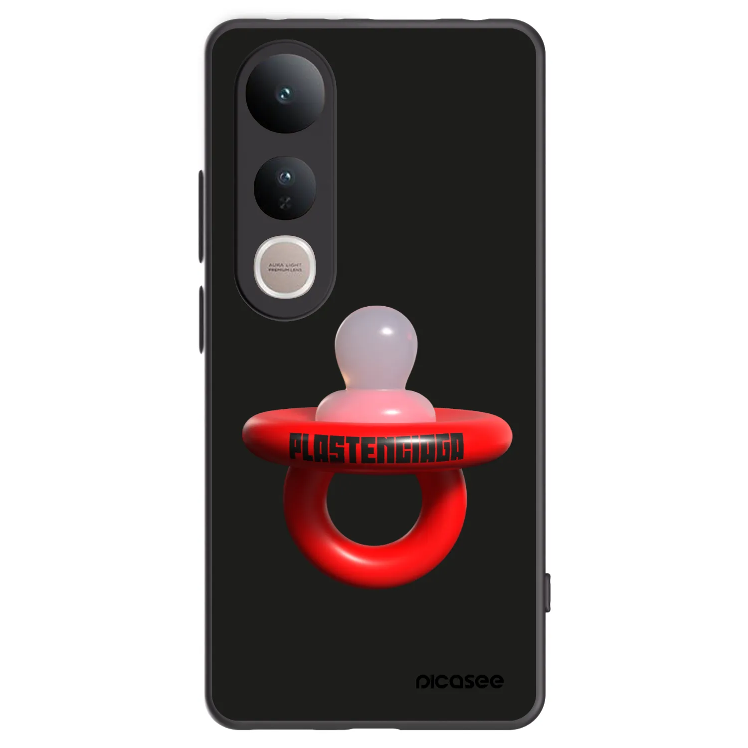 Picasee silikonski črni ovitek za Vivo V50 Lite 5G - Le Dudel