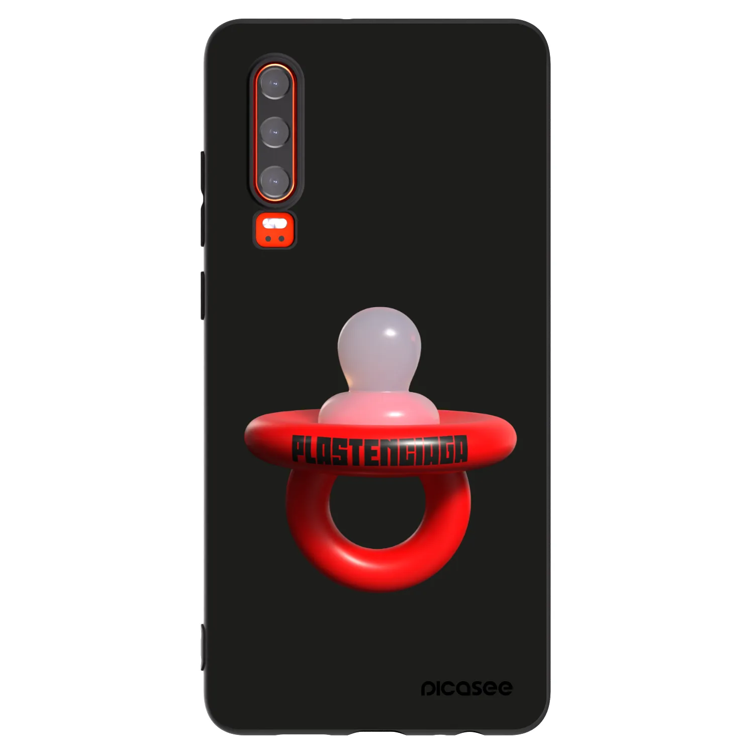 Picasee silikonski črni ovitek za Huawei P30 - Le Dudel