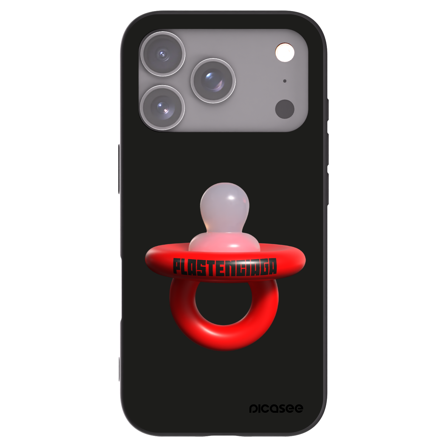 Picasee silikonski črni ovitek za Apple iPhone 17 Pro - Le Dudel