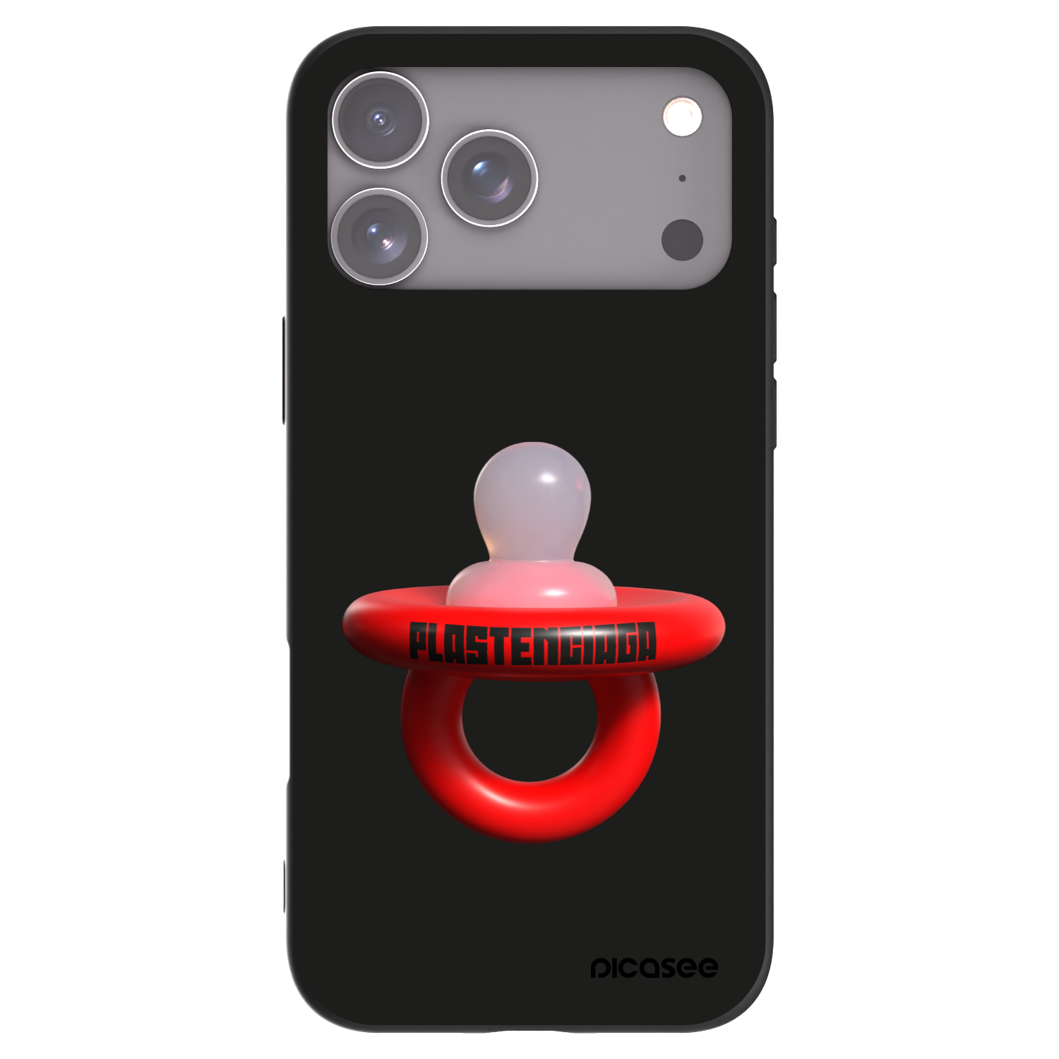 Picasee silikonski črni ovitek za Apple iPhone 17 Pro Max - Le Dudel