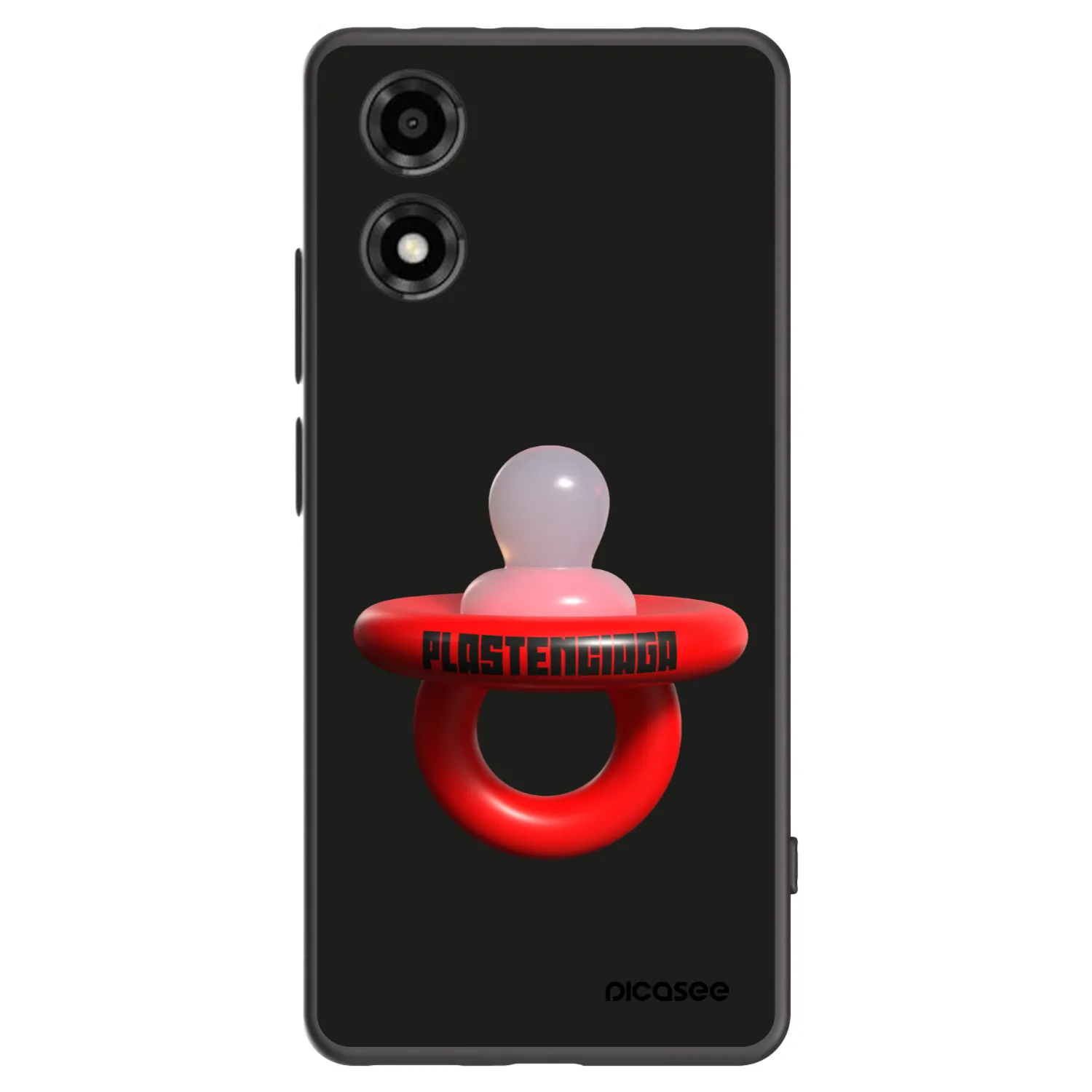 Picasee silikonski črni ovitek za Motorola Moto E14 - Le Dudel