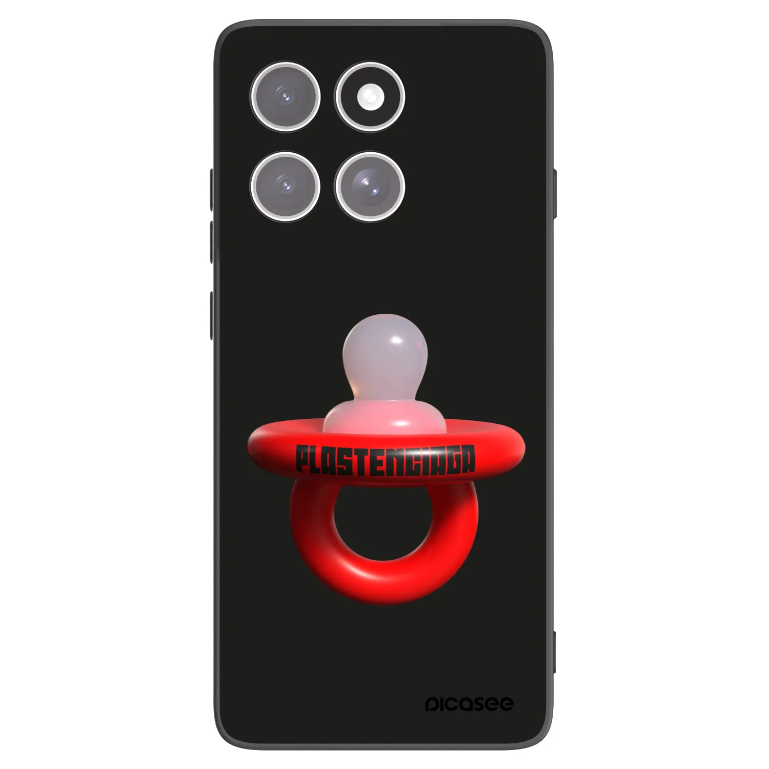 Picasee silikonski črni ovitek za Motorola Edge 60 Fusion - Le Dudel