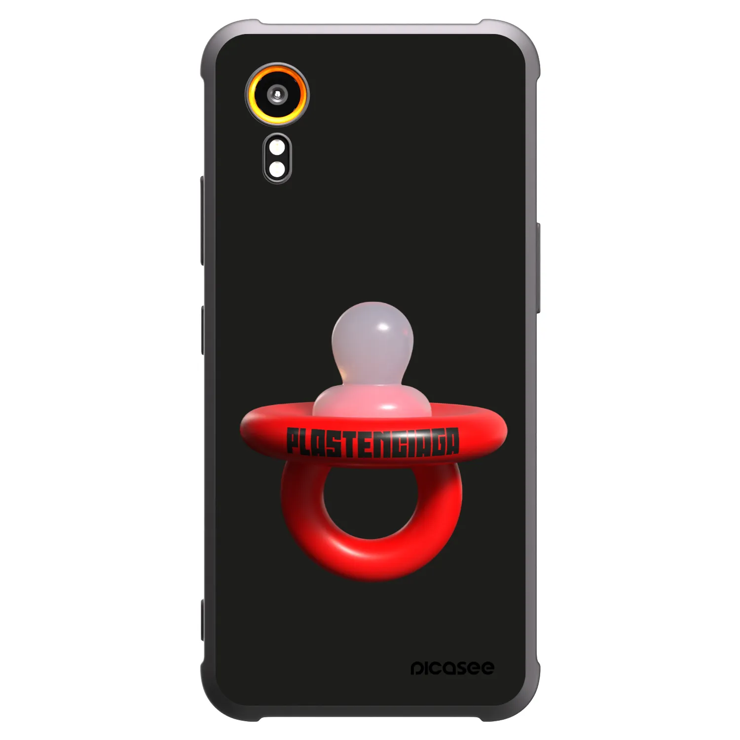 Picasee silikonski črni ovitek za Samsung Galaxy Xcover 7 - Le Dudel