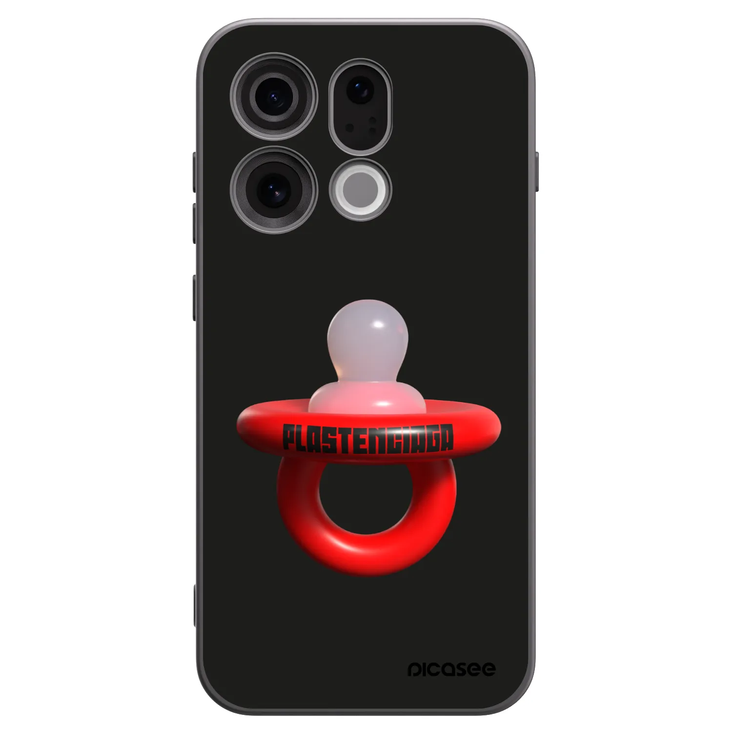 Picasee silikonski črni ovitek za OPPO Find X9 - Le Dudel