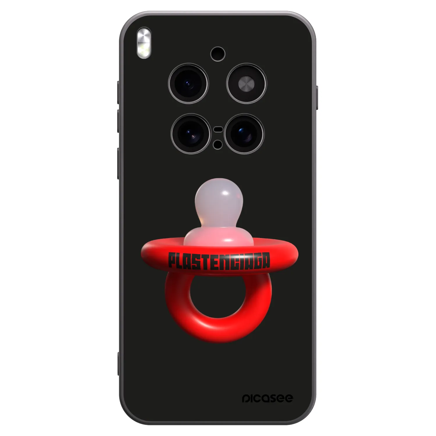 Picasee silikonski črni ovitek za Vivo X300 Pro - Le Dudel