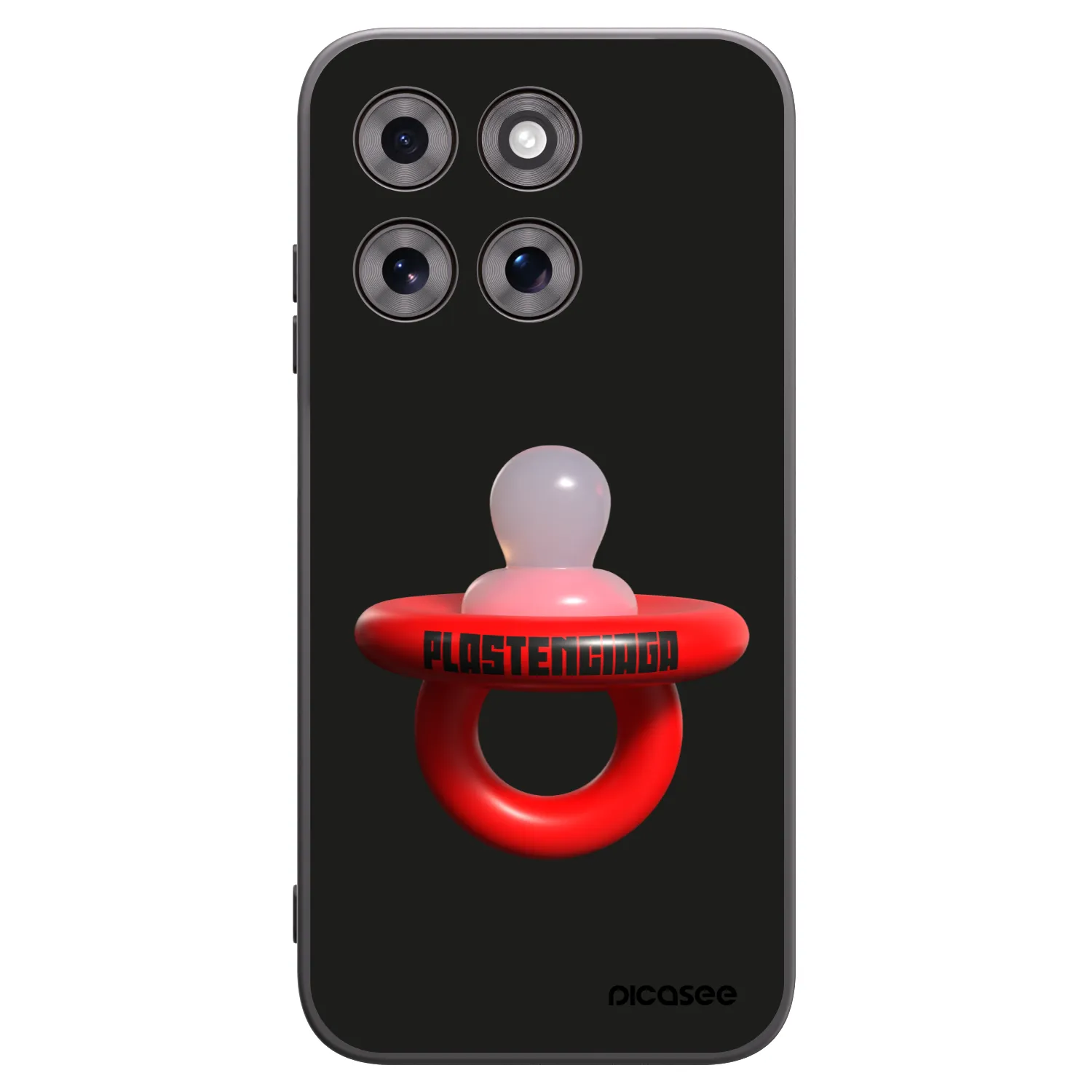 Picasee silikonski črni ovitek za Motorola Moto G77 - Le Dudel