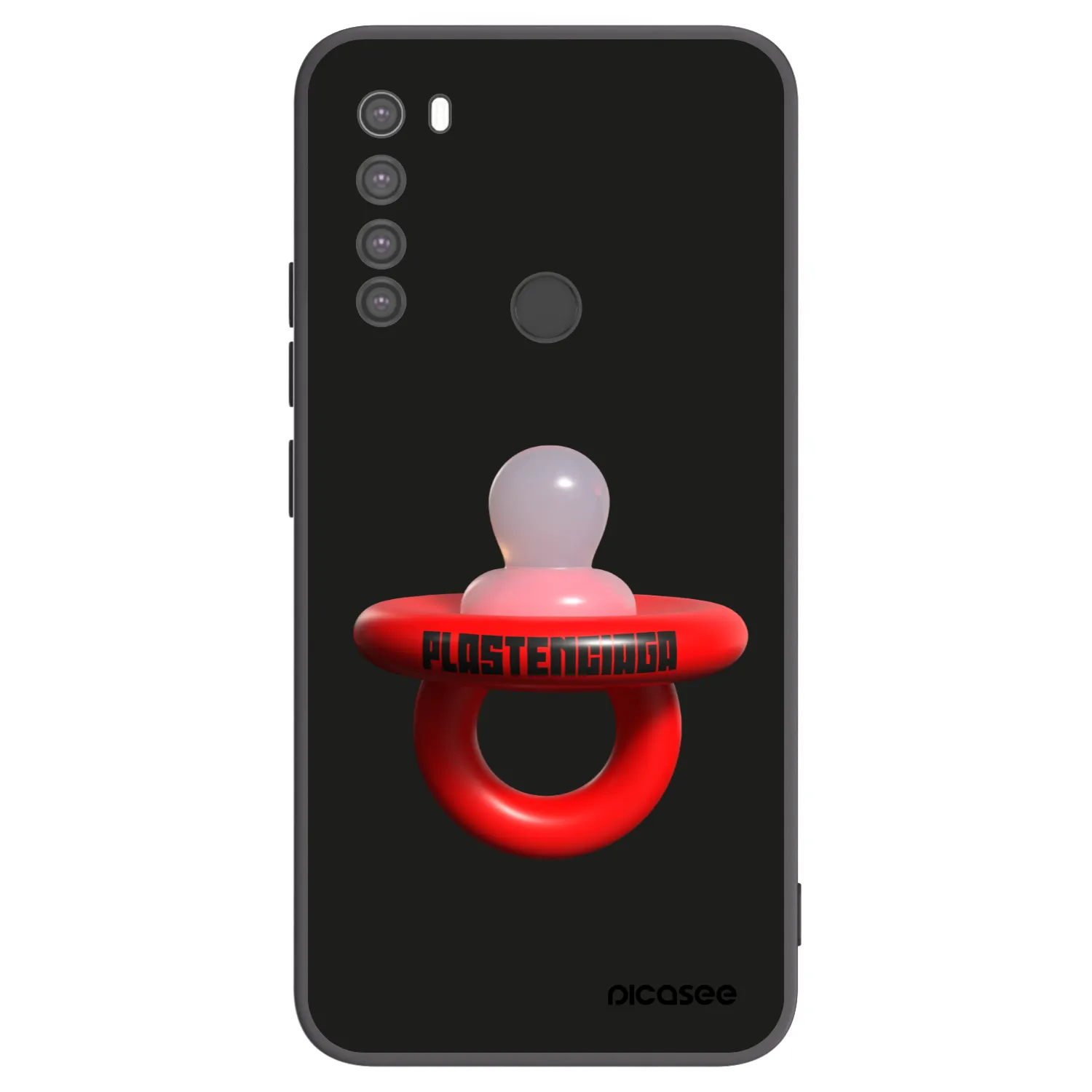Picasee silikonski črni ovitek za Xiaomi Redmi Note 8 - Le Dudel