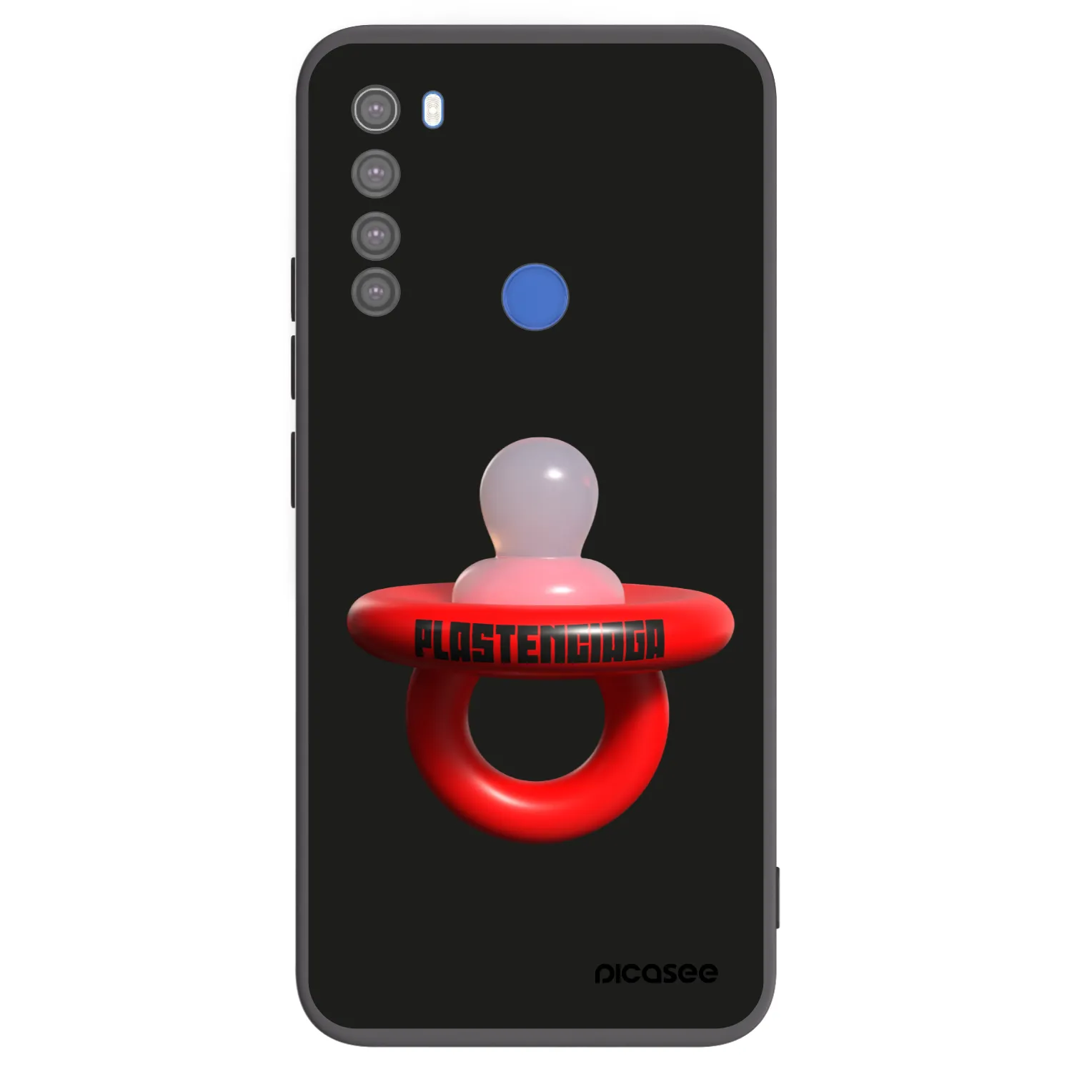 Picasee silikonski črni ovitek za Xiaomi Redmi Note 8T - Le Dudel