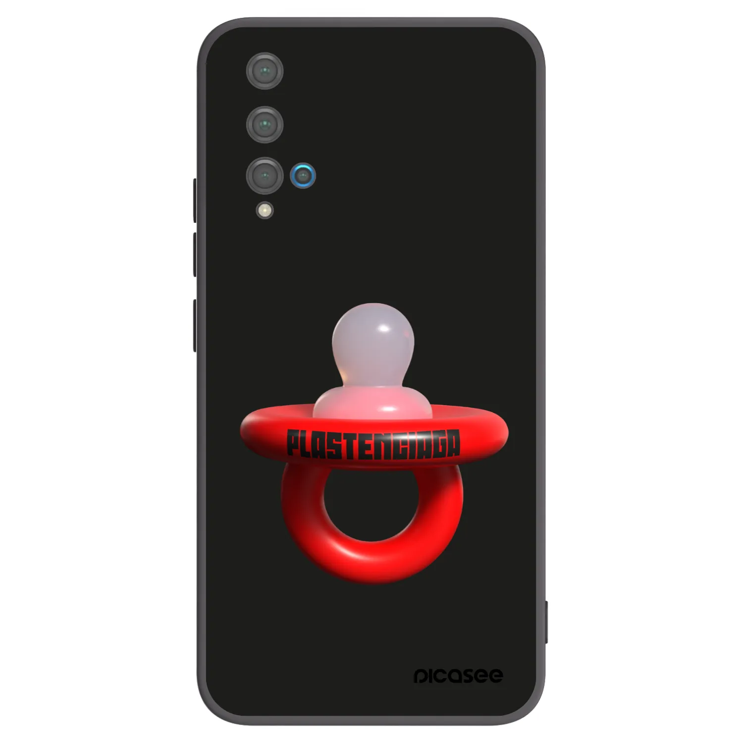 Picasee silikonski črni ovitek za Huawei Nova 5T - Le Dudel