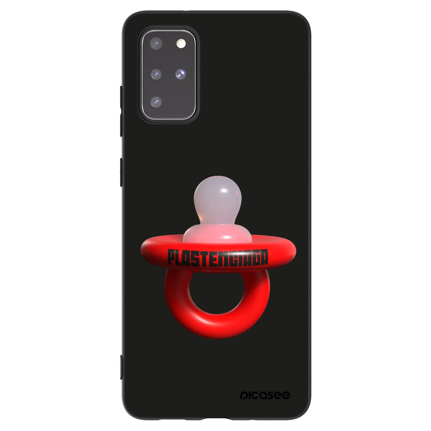 Picasee silikonski črni ovitek za Samsung Galaxy S20+ G985F - Le Dudel