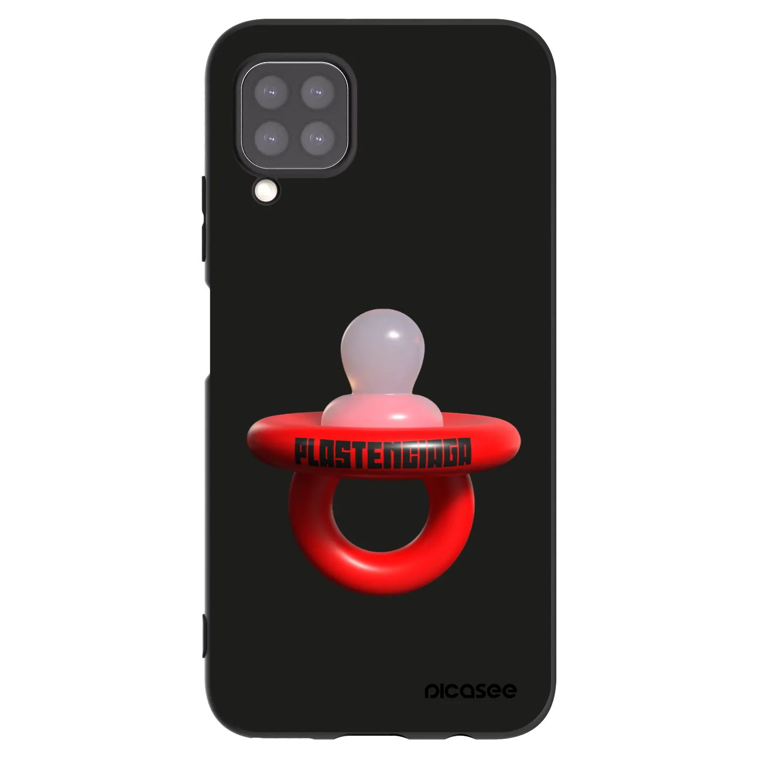 Picasee silikonski črni ovitek za Huawei P40 Lite - Le Dudel