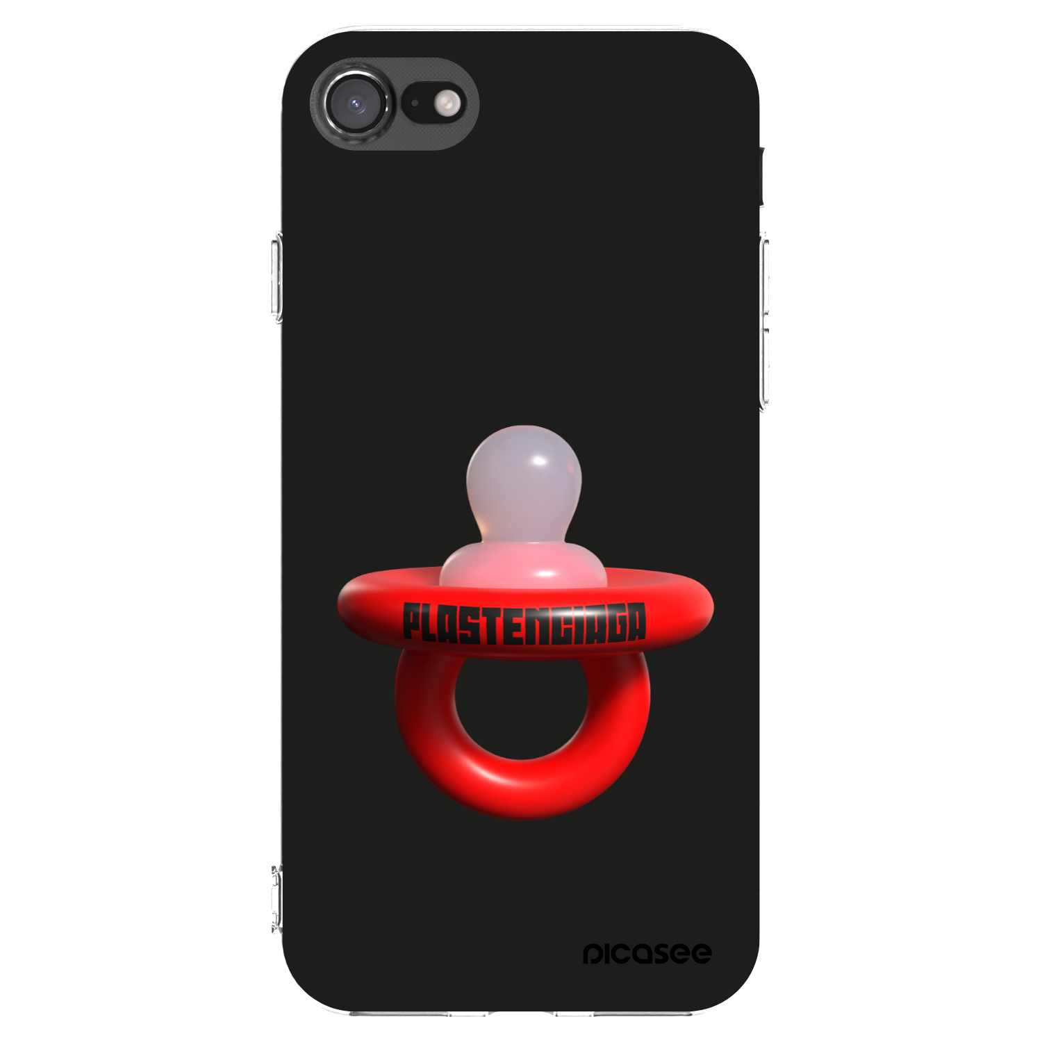 Picasee silikonski prozorni ovitek za Apple iPhone SE 2020 - Le Dudel