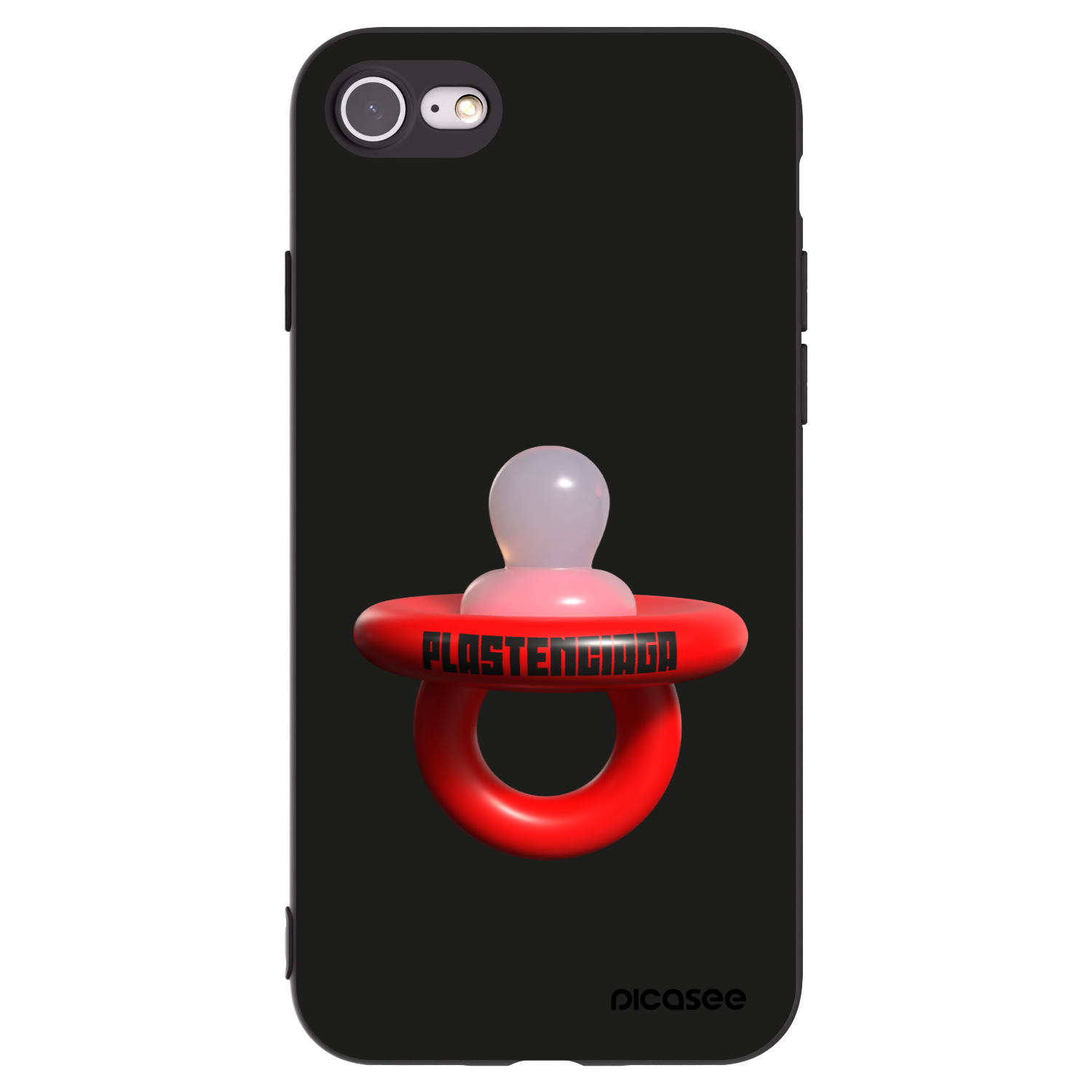 Picasee silikonski črni ovitek za Apple iPhone SE 2020 - Le Dudel