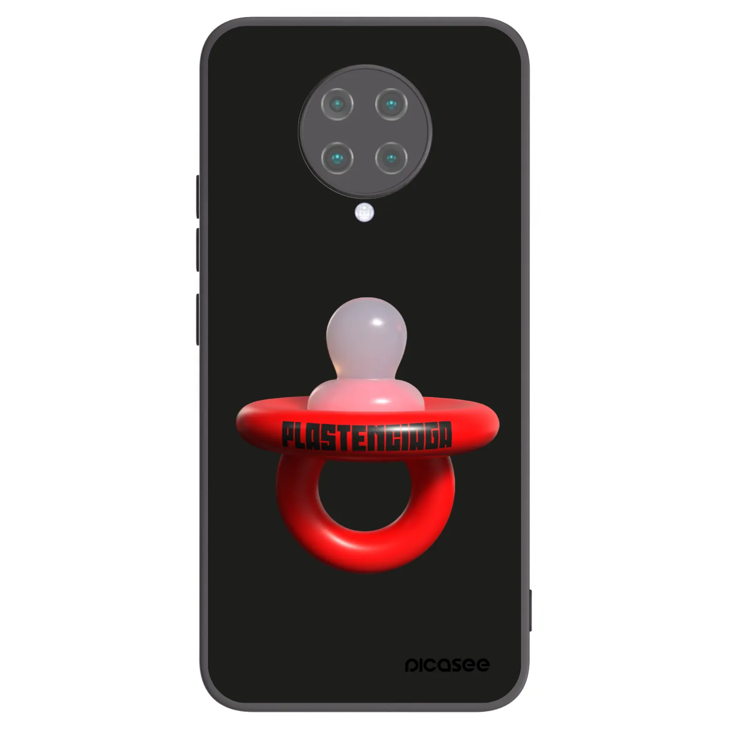 Picasee silikonski črni ovitek za Xiaomi Poco F2 Pro - Le Dudel