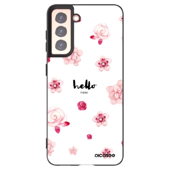Picasee silikonski črni ovitek za Samsung Galaxy S21 5G G991B - Hello there