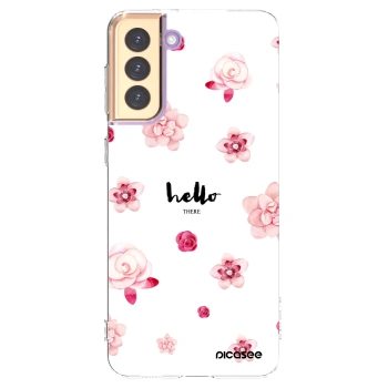 Picasee silikonski prozorni ovitek za Samsung Galaxy S21+ 5G G996F - Hello there