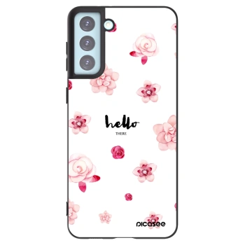 Picasee silikonski črni ovitek za Samsung Galaxy S21+ 5G G996F - Hello there