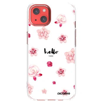 Picasee silikonski prozorni ovitek za Apple iPhone 13 - Hello there