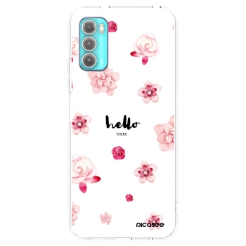 Picasee silikonski prozorni ovitek za Motorola Moto G60 - Hello there