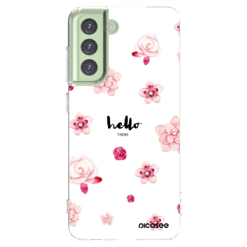 Picasee silikonski prozorni ovitek za Samsung Galaxy S21 FE 5G - Hello there