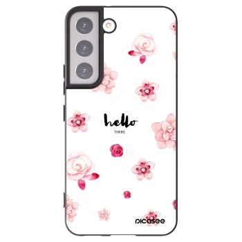 Picasee silikonski črni ovitek za Samsung Galaxy S22 5G - Hello there
