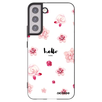 Picasee silikonski črni ovitek za Samsung Galaxy S22+ 5G - Hello there