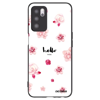 Picasee silikonski črni ovitek za OPPO A16 - Hello there