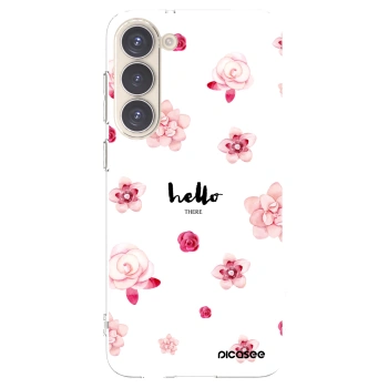 Picasee silikonski prozorni ovitek za Samsung Galaxy S23+ 5G - Hello there