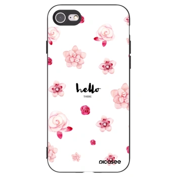 Picasee silikonski črni ovitek za Apple iPhone 7 - Hello there