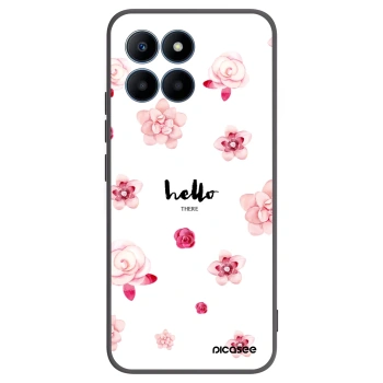 Picasee silikonski črni ovitek za Honor 70 Lite - Hello there