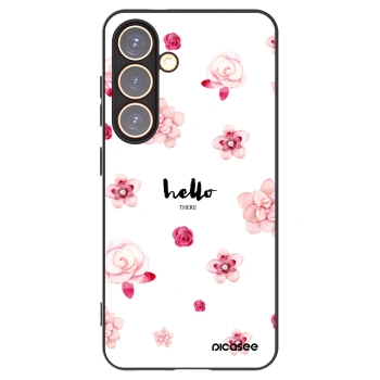 Picasee silikonski črni ovitek za Samsung Galaxy S24 S921B 5G - Hello there