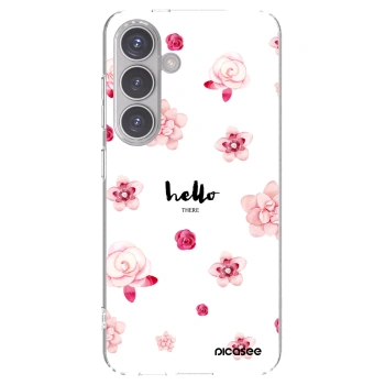 Picasee silikonski prozorni ovitek za Samsung Galaxy S24 S921B 5G - Hello there