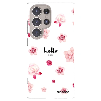 Picasee silikonski prozorni ovitek za Samsung Galaxy S24 Ultra S928B 5G - Hello there