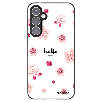 Picasee silikonski črni ovitek za Samsung Galaxy S23 FE S711B - Hello there