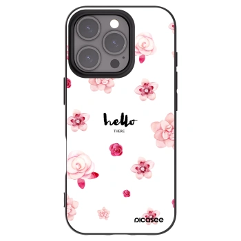 Picasee silikonski črni ovitek za Apple iPhone 16 Pro - Hello there