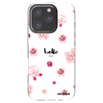 Picasee silikonski prozorni ovitek za Apple iPhone 16 Pro - Hello there