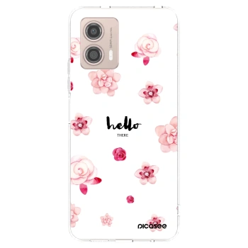 Picasee silikonski prozorni ovitek za Motorola Moto G53 5G - Hello there