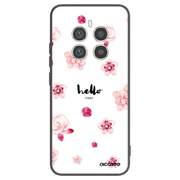 Picasee silikonski črni ovitek za Realme 12 Pro 5G - Hello there