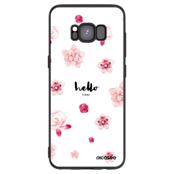 Picasee silikonski črni ovitek za Samsung Galaxy S8 G950F - Hello there