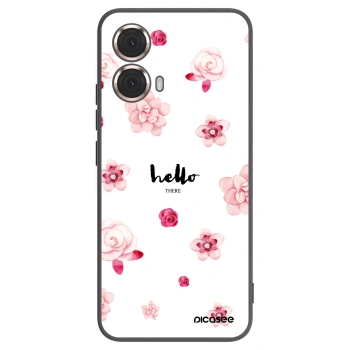 Picasee silikonski črni ovitek za Motorola Moto G85 - Hello there