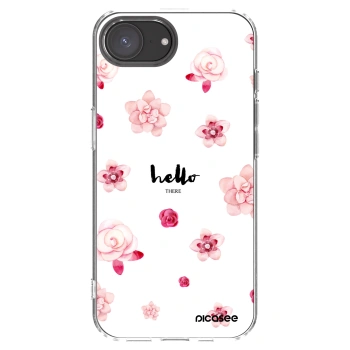 Picasee silikonski prozorni ovitek za Apple iPhone 16e - Hello there