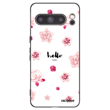 Picasee silikonski črni ovitek za Google Pixel 8 Pro - Hello there