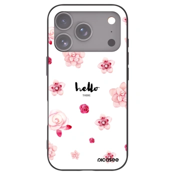 Picasee silikonski črni ovitek za Apple iPhone 17 Pro - Hello there