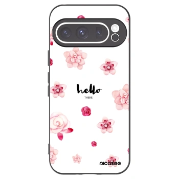 Picasee silikonski črni ovitek za Google Pixel 9 Pro XL - Hello there