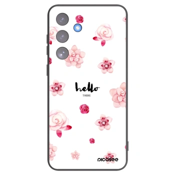 Picasee silikonski črni ovitek za Samsung Galaxy S25 FE 5G - Hello there