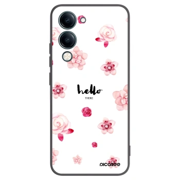 Picasee silikonski črni ovitek za Vivo Y29s 5G - Hello there